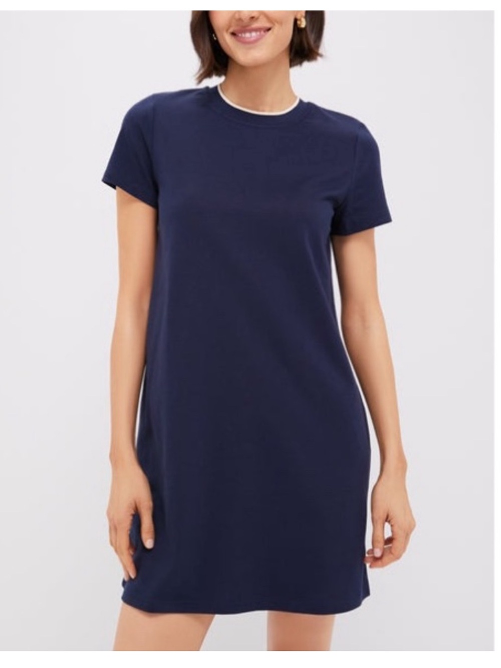 NWT POMANDER PLACE Navy Aimee Mini Dress Size Large